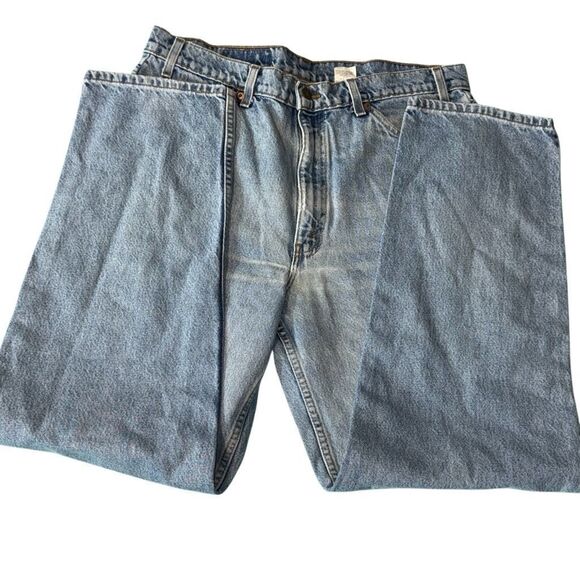 Vintage‎ Levis 550 Orange Tab 38x32 Light Wash Jeans mens denim - Picture 2 of 6